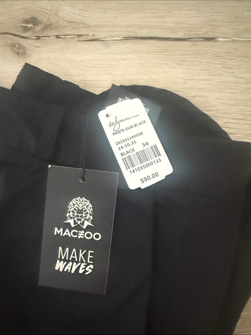 Maceoo Black  Men’s Dress Pants - Picture 2 of 2